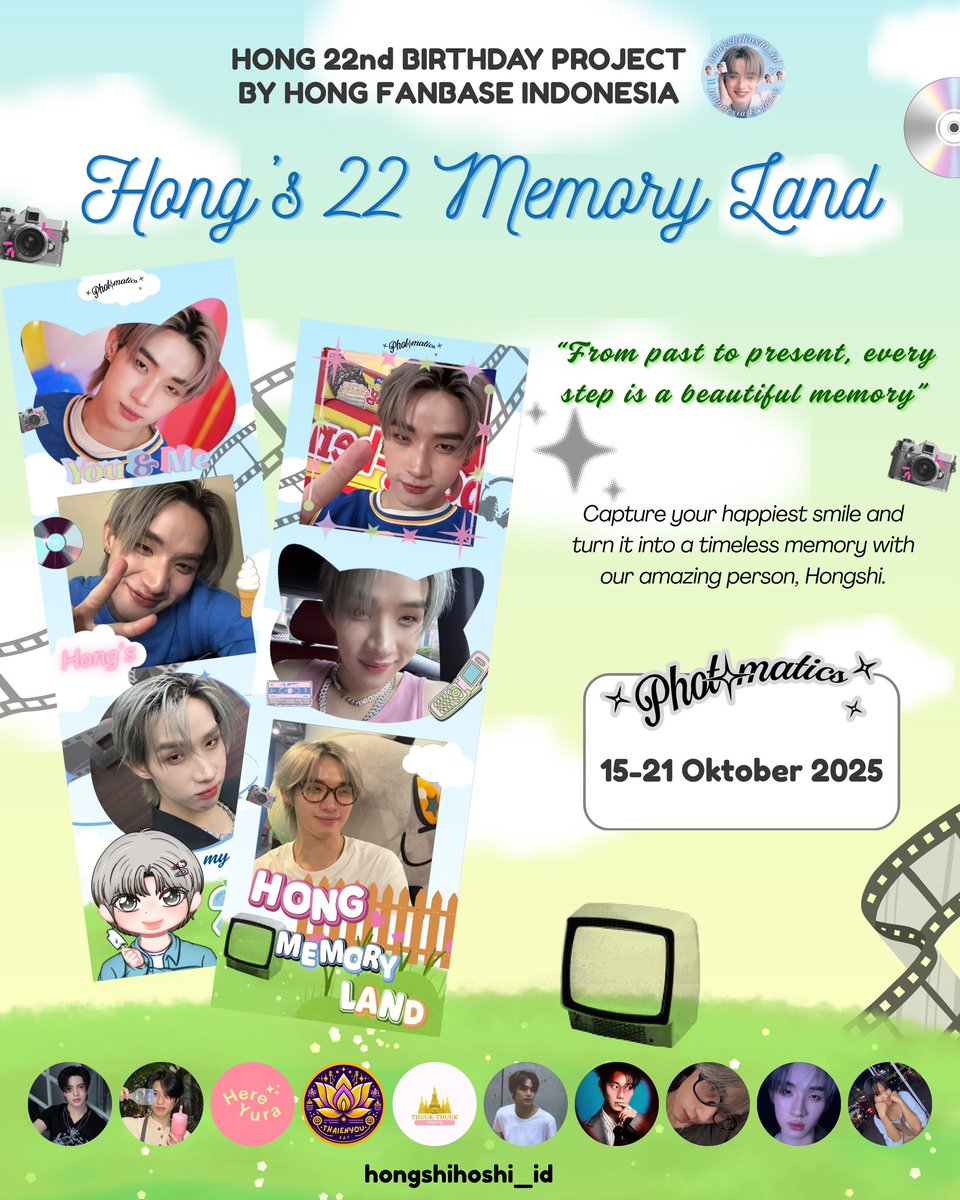 hongshihoshi_id's tweet photo. ✨ Every Smile is Part of the Story ✨
𝐇𝐨𝐧𝐠’𝐬 𝟐𝟐𝐧𝐝 𝐌𝐞𝐦𝐨𝐫𝐲 𝐋𝐚𝐧𝐞 🎞️🎂💖

📸 @photomaticsid 
🗓 15–21 Oct 2025

Tag us &amp; let’s celebrate together🩵

#Hong22MemoryLane
#hongshihoshi #LYKN https://t.co/vZ32SNQjDY