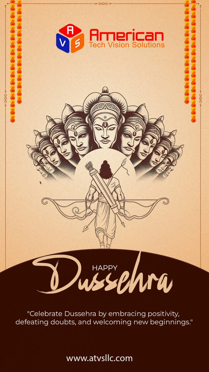 AmericanTechVi3's tweet image. ✨ Wishing you a Happy #Dussehra!
At ATVS, we believe in the spirit of victory of good over evil—overcoming challenges with innovation, integrity &amp;amp; progress. 🌸
#ATVS #FestiveWishes #TriumphOfGood
.
.
.
atvsllc.com