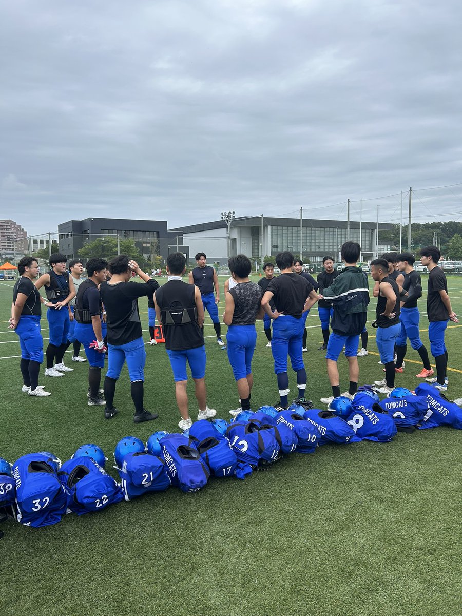YUTomcats's tweet photo. 先日の東工大戦の結果をご報告します！！

／
　東工大BLUERAIDERS
　　　　 　vs　　　　　　　
　　山形大TOMCATS
＼

19-6で山形大学の勝利となりました！応援ありがとうございました🙇‍♀️
次の試合は10/4(土)vs秋田大OGRES🏈 https://t.co/MPab2E60Rw