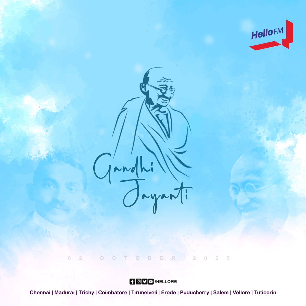 HelloFM1064's tweet image. Gandhi Jayanti
.
.
.
.
.
#HelloFM #Chennai #gandhijayanti #Oct2