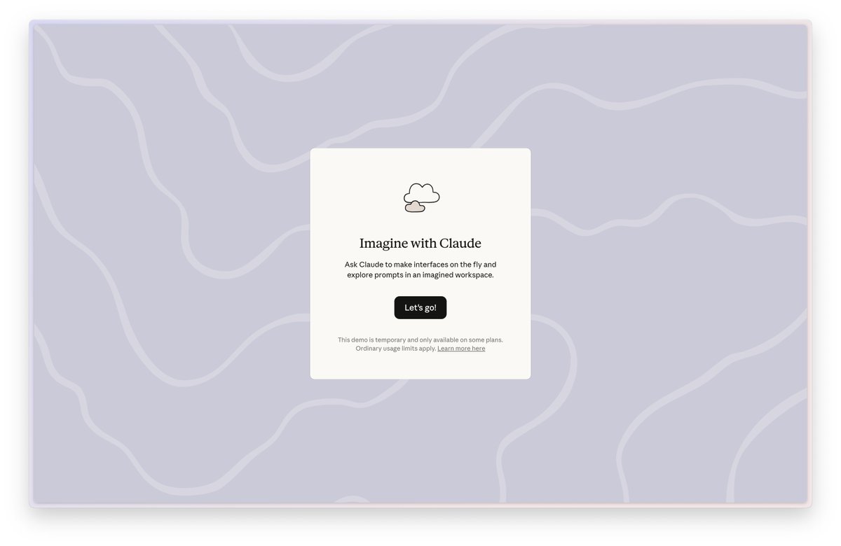Have you tried Imagine with Claude yet?

I think it makes a great case for dynamic UI generation. The force fitting of design into layouts for ease of reuse, will be a thing of the past. At least for creative tools and general purpose software this is true.