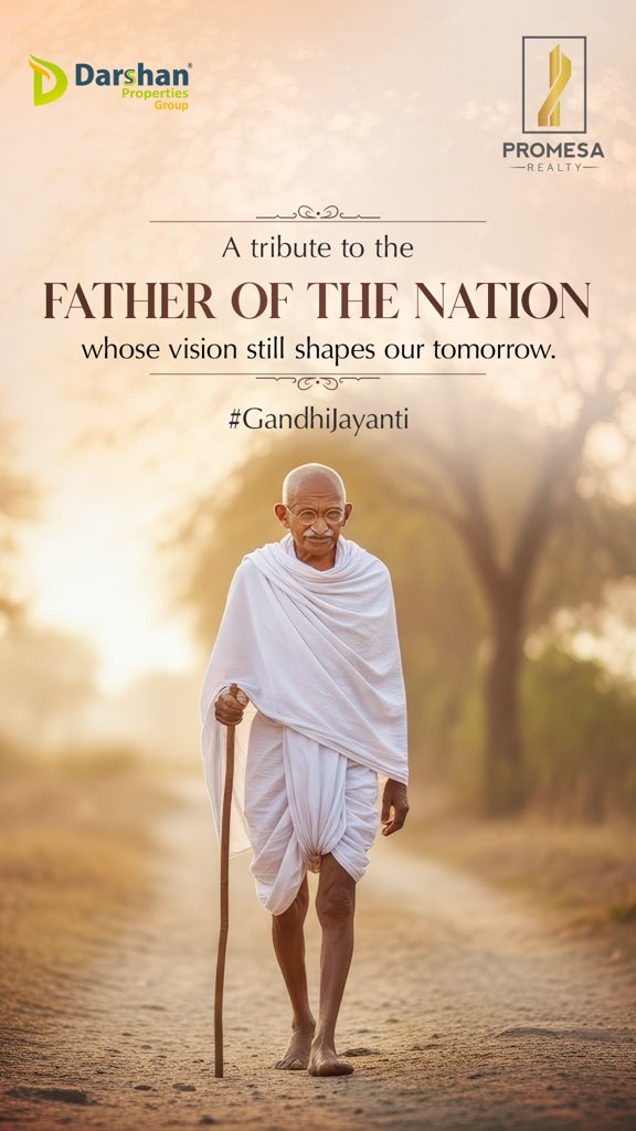 PromesaRea12864's tweet image. This Gandhi Jayanti, we remember the power of non-violence and honesty. May your homes be filled with peace and harmony.

#GandhiJayanti #PromesaRealty