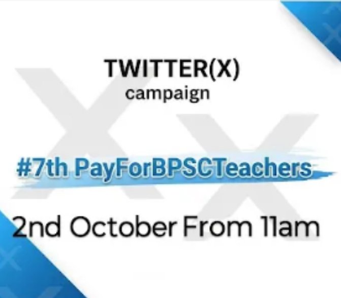 Lankesh Bharati (@bharati_lankesh) on Twitter photo #7thPayForBPSCTeachers
Today - 2 oct ( 11 Am )
<a href="/btetctet/">рдмрд┐рд╣рд╛рд░ рд╢рд┐рдХреНрд╖рдХ рдордВрдЪ</a> <a href="/Team_BRVAS/">рдмрд┐рд╣рд╛рд░ рд░рд╛рдЬреНрдп рд╡рд┐рджреНрдпрд╛рд▓рдп рдЕрдзреНрдпрд╛рдкрдХ рд╕рдВрдШ (BRVAS)</a> <a href="/stet_bihar/">рдмрд┐рд╣рд╛рд░ рдорд╛рдзреНрдпрдорд┐рдХ рд╡рд┐рджреНрдпрд╛рд▓рдп рдЕрдзреНрдпрд╛рдкрдХ рд╕рдВрдШ</a> <a href="/Anish97098/">ANISH SINGH</a> <a href="/imravisawarn/">рд░рд╡рд┐ рд╕рд┐рдВрд╣</a> <a href="/Arbindk76186426/">Arbind kumar Singh</a> <a href="/Chetankrraj/">Chetan Kr Raj</a> <a href="/Alok_Srivastava/">Alok Srivastava</a> <a href="/DeepakR58140858/">Deepak Raj ( Exam Pass )</a> <a href="/Jduonline/">Janata Dal (United)</a> #7thPayForBPSCTeachers
Today - 2 oct ( 11 Am )
<a href="/btetctet/">рдмрд┐рд╣рд╛рд░ рд╢рд┐рдХреНрд╖рдХ рдордВрдЪ</a> <a href="/Team_BRVAS/">рдмрд┐рд╣рд╛рд░ рд░рд╛рдЬреНрдп рд╡рд┐рджреНрдпрд╛рд▓рдп рдЕрдзреНрдпрд╛рдкрдХ рд╕рдВрдШ (BRVAS)</a> <a href="/stet_bihar/">рдмрд┐рд╣рд╛рд░ рдорд╛рдзреНрдпрдорд┐рдХ рд╡рд┐рджреНрдпрд╛рд▓рдп рдЕрдзреНрдпрд╛рдкрдХ рд╕рдВрдШ</a> <a href="/Anish97098/">ANISH SINGH</a> <a href="/imravisawarn/">рд░рд╡рд┐ рд╕рд┐рдВрд╣</a> <a href="/Arbindk76186426/">Arbind kumar Singh</a> <a href="/Chetankrraj/">Chetan Kr Raj</a> <a href="/Alok_Srivastava/">Alok Srivastava</a> <a href="/DeepakR58140858/">Deepak Raj ( Exam Pass )</a> <a href="/Jduonline/">Janata Dal (United)</a>