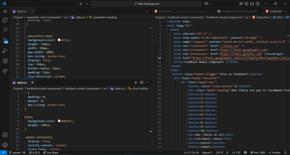 marvellousbh's tweet image. Day 8 of #30daysofcode
- I created the HTML structure for the modal.
- I changed the background colour and centered the div of the modal box.
- Just started learning about Switch statements and High order functions.