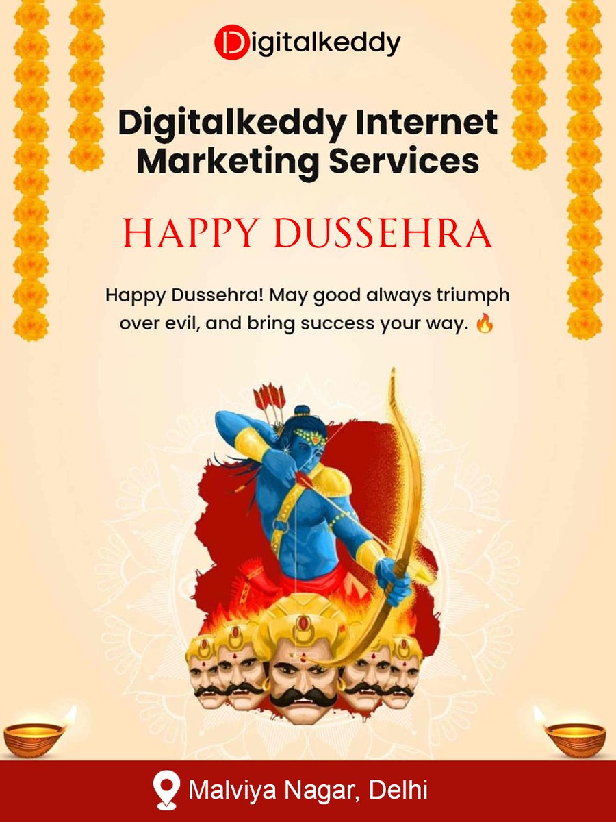 Digital_keddy's tweet photo. Burn your worries with Ravana and light up your life with positivity. #HappyDussehra #digitalkeddy https://t.co/5QRdzoIzoC