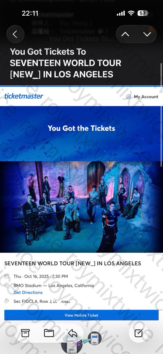WTS SVT Seventeen 2 Tickets

BMO Stadium Los Angeles (LA)
Oct 16, 2025
Figueroa Club A, Row J (2 seats together)
$250 each (Face Value)

PayPal G&amp;S or Venmo, can FaceTime verify

#Seventeen #SVT #SeventeenInLA #SeventeenTour #SeventeenTickets
#WTS #ISO #WTT #SellTickets #Kpop