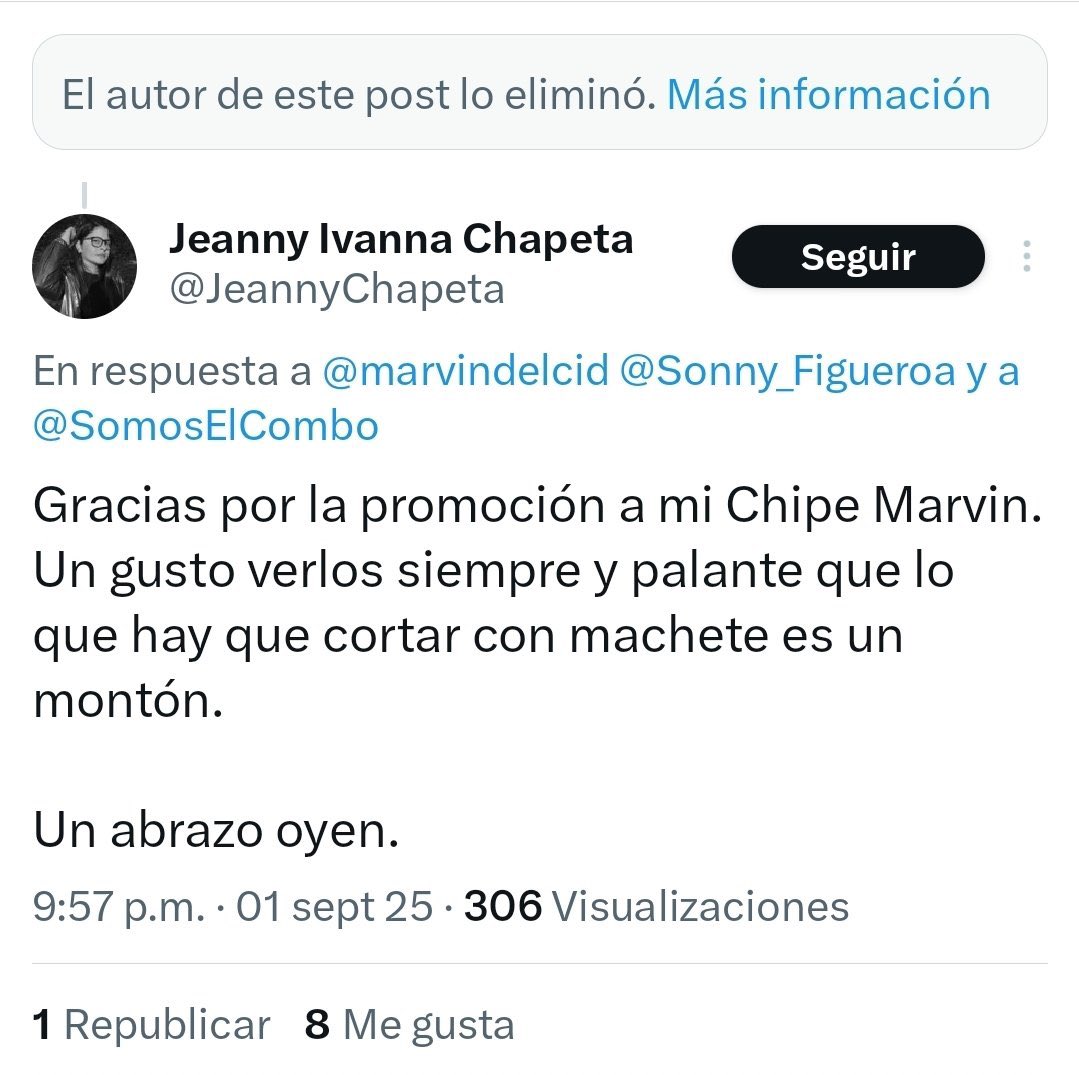 Antes de qué el gallo cante, las ratas <a href="/Sonny_Figueroa/">Sonny Figueroa</a> y <a href="/marvindelcid/">marvindaviddelcid</a> la negarán tres veces
—y empezarán a borrar toda evidencia que los una con su amiga del alma <a href="/JeannyChapeta/">Jeanny Ivanna Chapeta</a>.   👇🏼