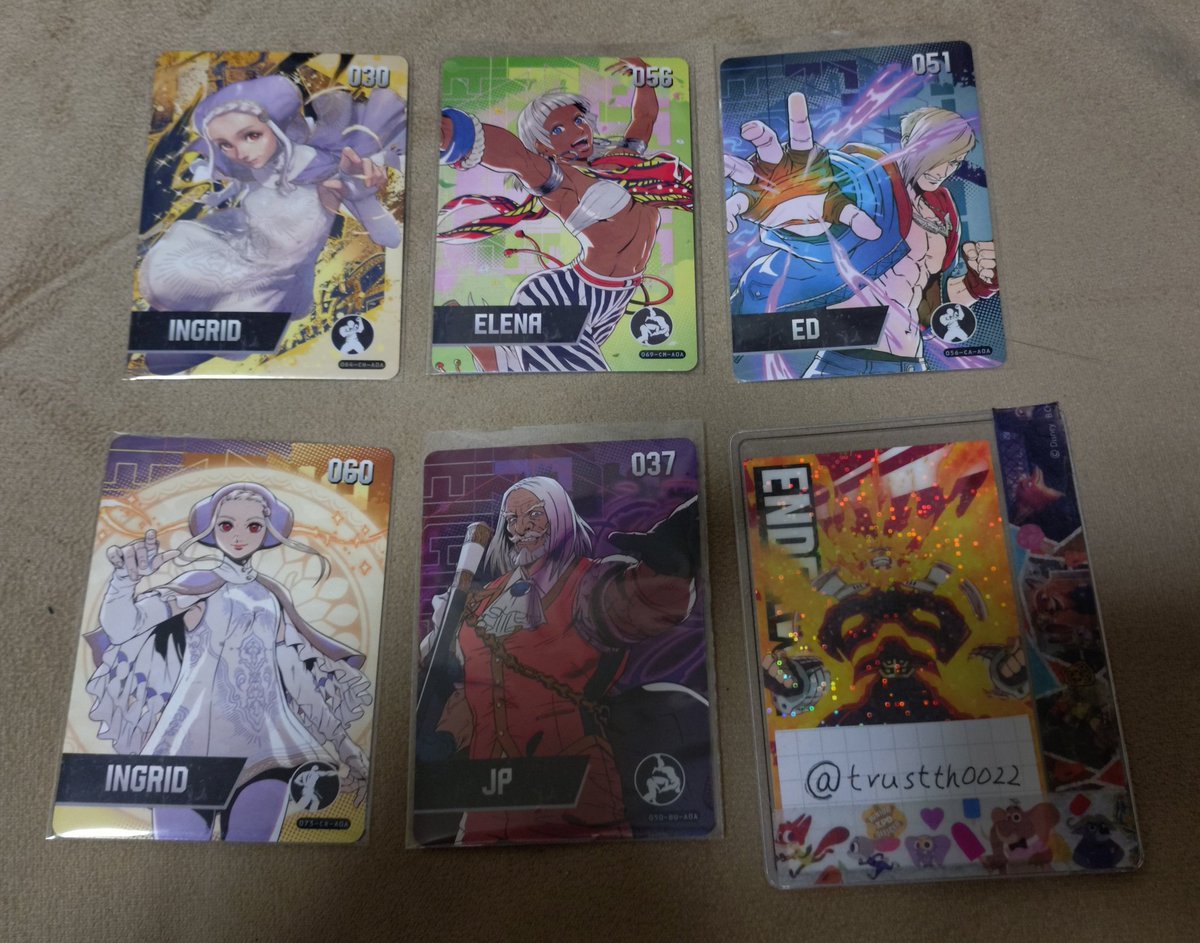 trustth0022's tweet photo. 郵送交換希望！
ストリートファイター6 amiiboカード
ブースターパック
譲）エド　イングリッド　エレナ　JP

求）豪鬼（ブースターパック）
よろしくお願いいたします！ https://t.co/wg7830JJjo