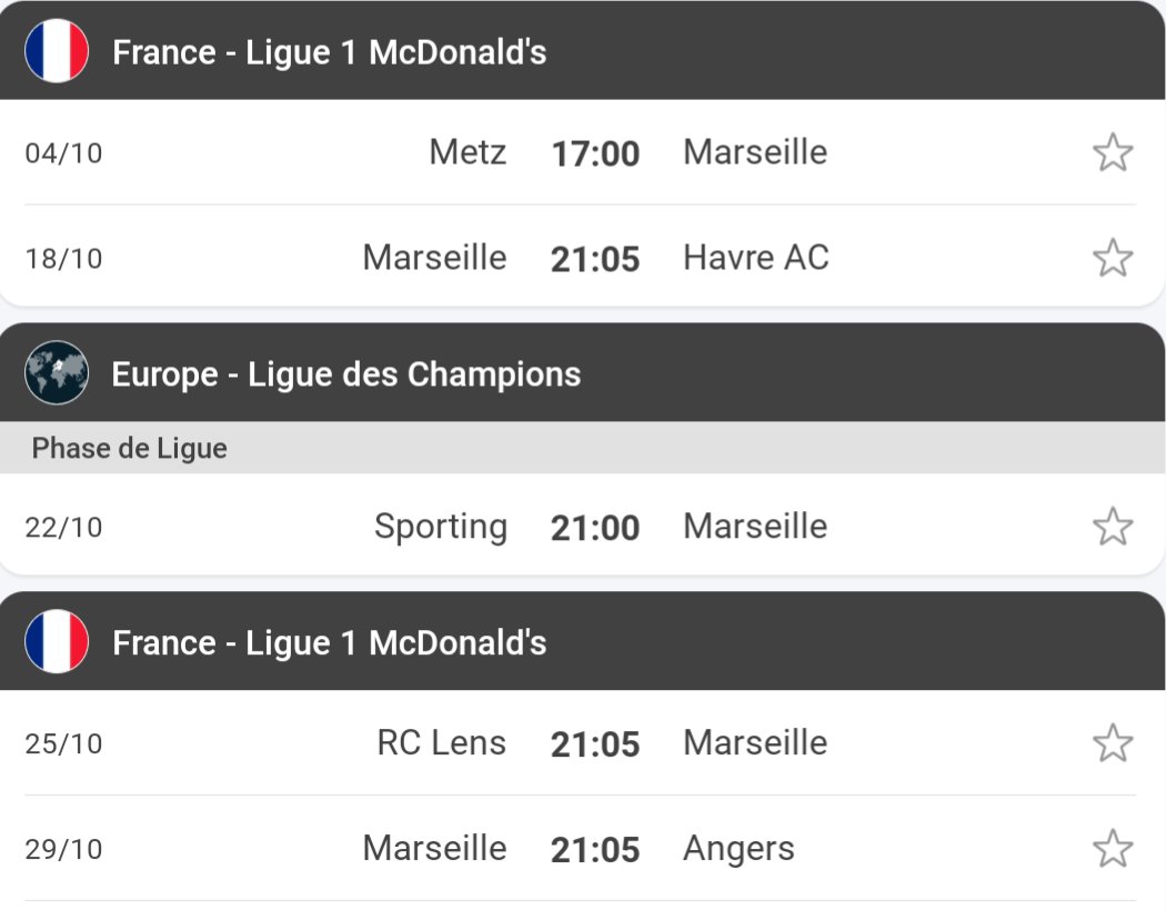 Vincent_1393's tweet image. Le calendrier du mois d'octobre est sous vos yeux. Quels sont vos pronostics ?