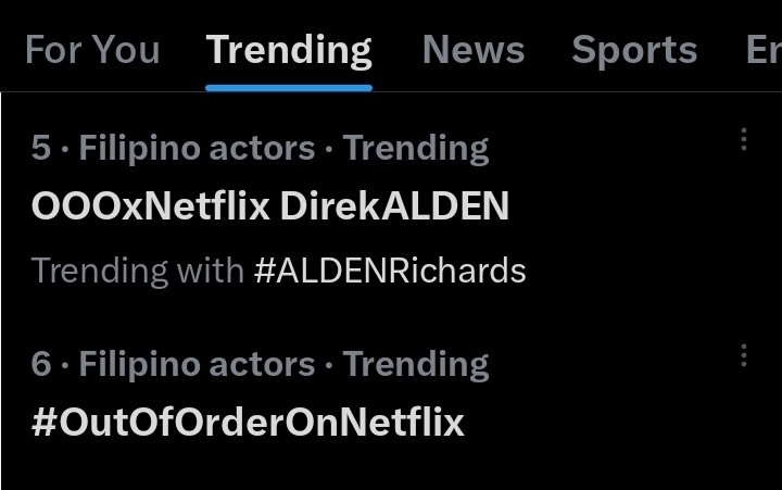 climbing up to 5 and 6!

#OutOfOrderOnNetflix
#ALDENRichards
OOOxNetflix DirekALDEN