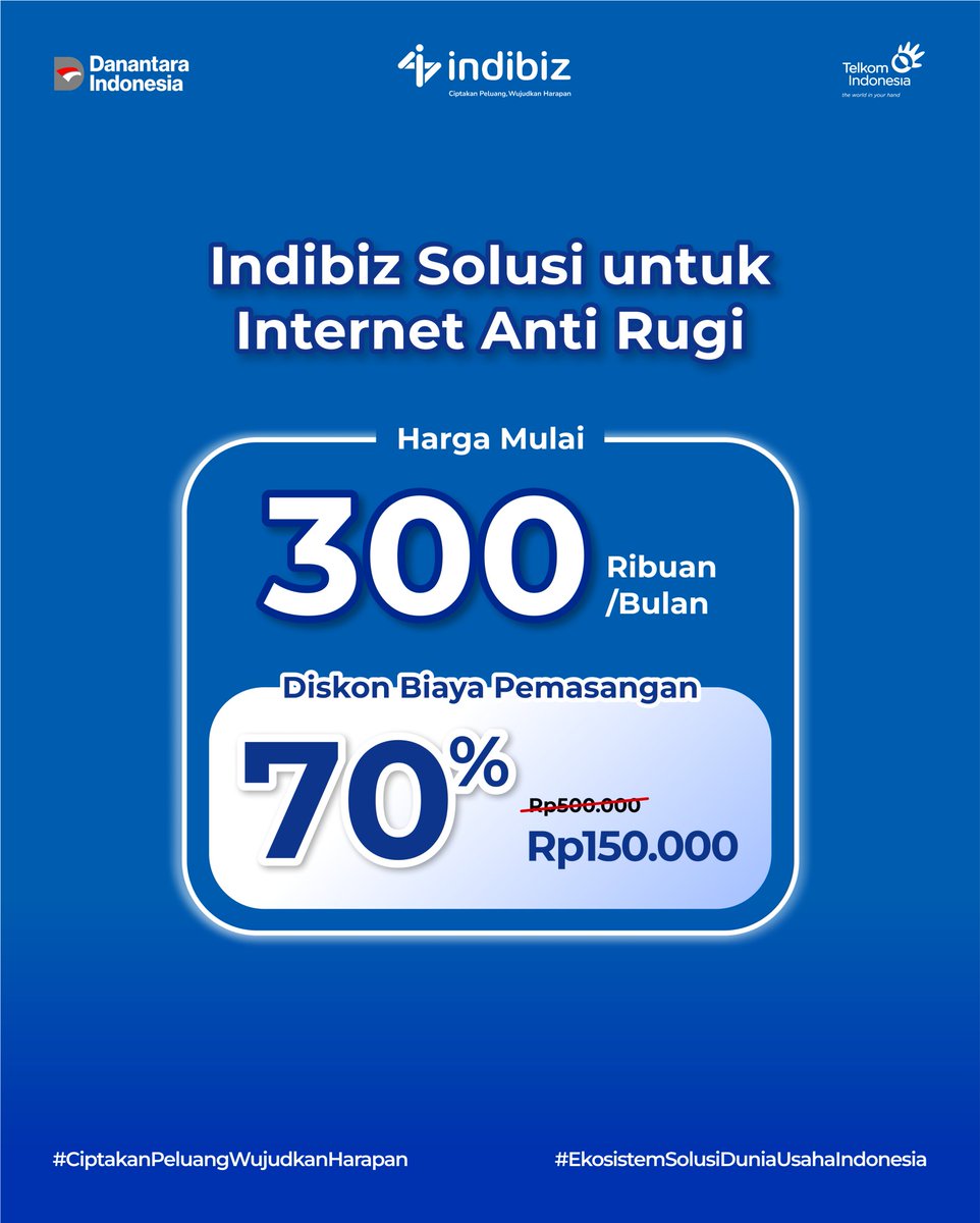 Indibiz_jtdiy's tweet image. Cari provider internet tuh kayak cari pasangan! harus yang setia, stabil, dan gak PHP!📷
Ready supply Internet Dedicated untuk bisnis, sekolah, government, dan corporate!
Info lengkap di indibiz.co.id/flash/promo
#Indibiz #Indibizjtd #InternetBisnis
