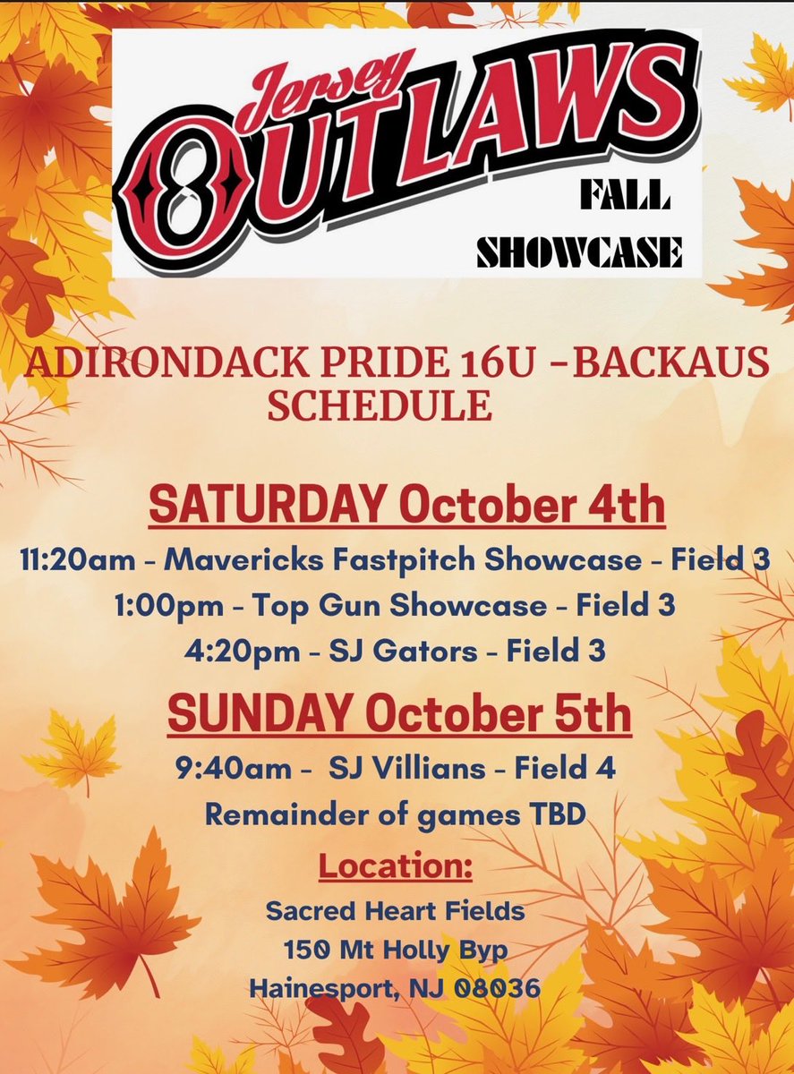 Adirondack Pride 16U & 18U - BACKAUS tweet media