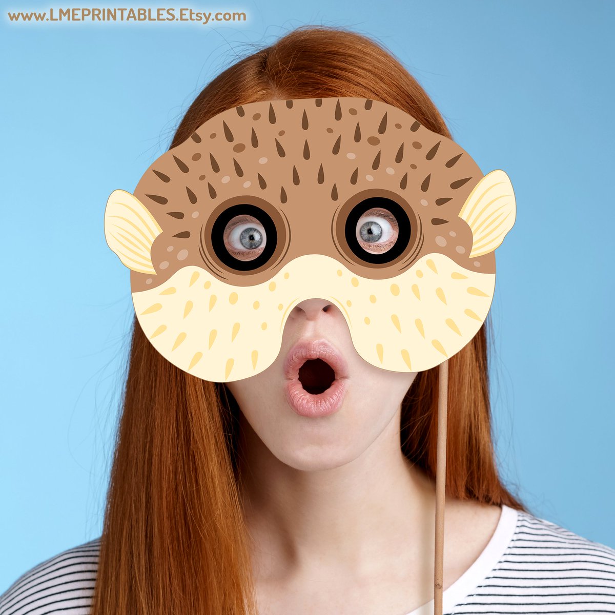 lmeprintables's tweet image. Puffer Fish Mask Printable Porcupinefish Halloween Blowfish Costume Pool Party Favor Activity Sea Animal School Role Play Carnival Kid Adult etsy.me/4nTivo6 via @Etsy #pufferfishmask #printablemasks #porcupinefishmask #seaanimalmasks #kindergartenactivities #kidscrafts