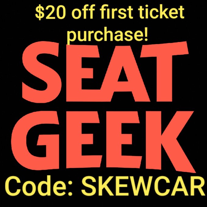 Get $20 off of your first ticket purchase at SeatGeek! Use code SKEWCAR at checkout!

SeatGeek offers the BEST DEALS on all tickets from #NFL, #NASCAR, F1, NHL, NBA, IndyCar, #MLB tickets &amp; other events AD

seatgeek.com