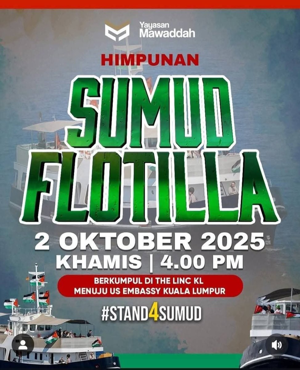 yuwasofani's tweet photo. @Marchfoward #stand4sumud #STAND4SUMUD https://t.co/ChpGlg8Cbi