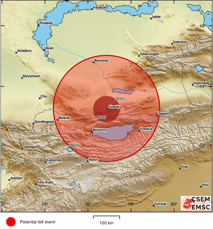 LastQuake's tweet photo. #Earthquake (#землетрясение) possibly felt 34 sec ago in #Kazakhstan. Felt it? Tell us via:
📱https://t.co/QMSpuj6Z2H
🌐https://t.co/AXvOM7I4Th
🖥https://t.co/wPtMW5ND1t
⚠ Automatic crowdsourced detection, not seismically verified yet. More info soon! https://t.co/KSRSgJB5V6