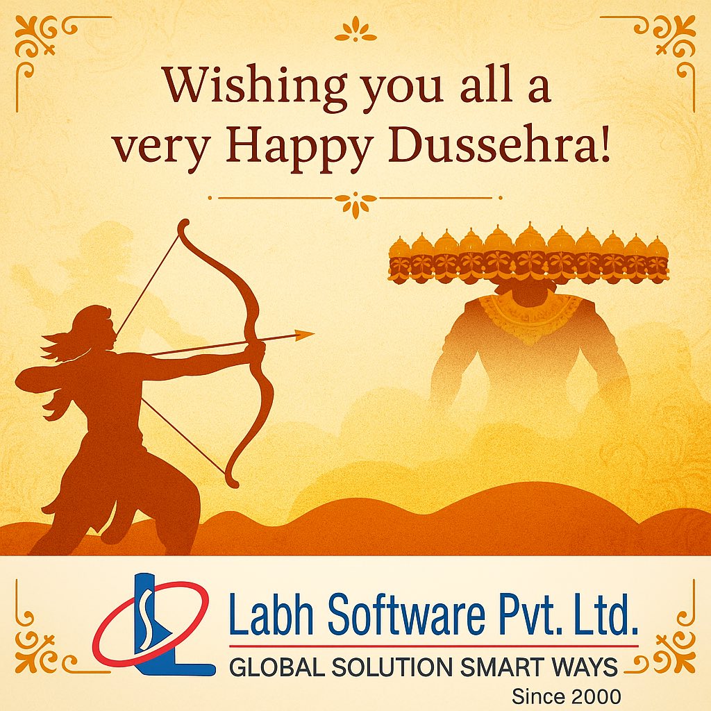 labhsoftware's tweet image. #HappyDussehra #Dussehra2025 #VijayaDashami #VictoryOfGoodOverEvil #FestivalOfTriumph