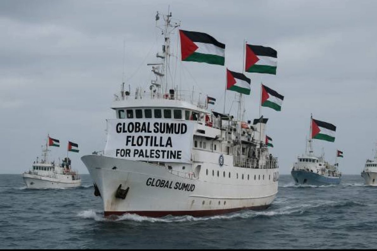 UPDATE: The number of Global Sumud Flotilla vessels unlawfully intercepted by Israel has risen to nine

✅ Ships seized include the Deir Yassine, Huga, Spectre, Adara, Alma, Sirius, Aurora, Grande Blu, and Yulara.
✅ More than 30 vessels are still sailing toward Gaza.