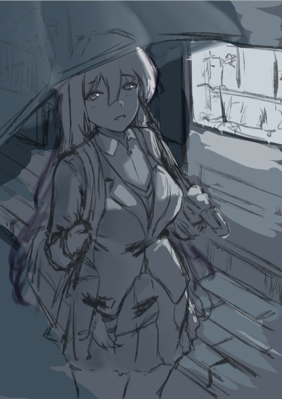 KamisatoYuu's tweet photo. sketch yuri https://t.co/foo4UpASFC