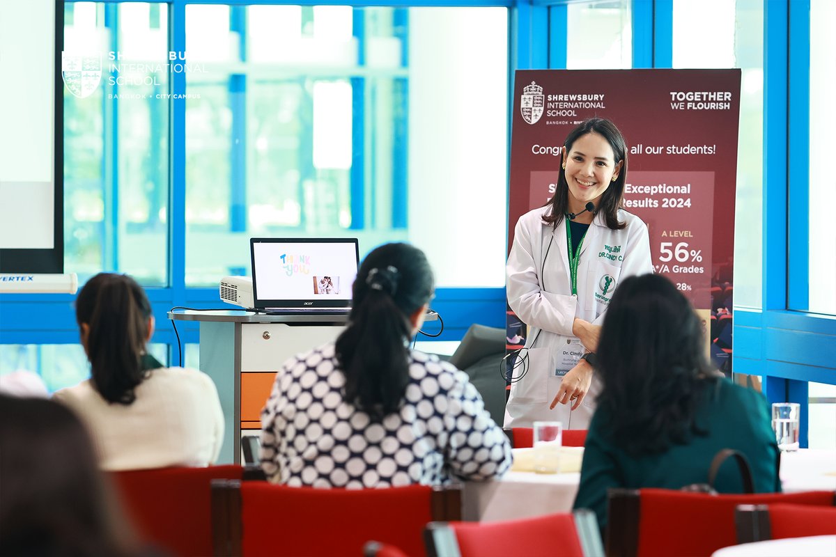 SHBcitycampus's tweet image. Expert insights on parenting through middle childhood (ages 6–11).
Thank you Dr Cindy Chamrernnusit, MD, Developmental Behavioral Pediatrician from Bumrungrad International Hospital, for leading our #LectureSeries on Supporting Development in Children (6–11 Years).