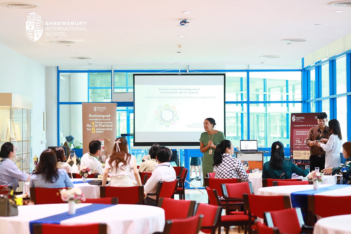 SHBcitycampus's tweet image. Expert insights on parenting through middle childhood (ages 6–11).
Thank you Dr Cindy Chamrernnusit, MD, Developmental Behavioral Pediatrician from Bumrungrad International Hospital, for leading our #LectureSeries on Supporting Development in Children (6–11 Years).