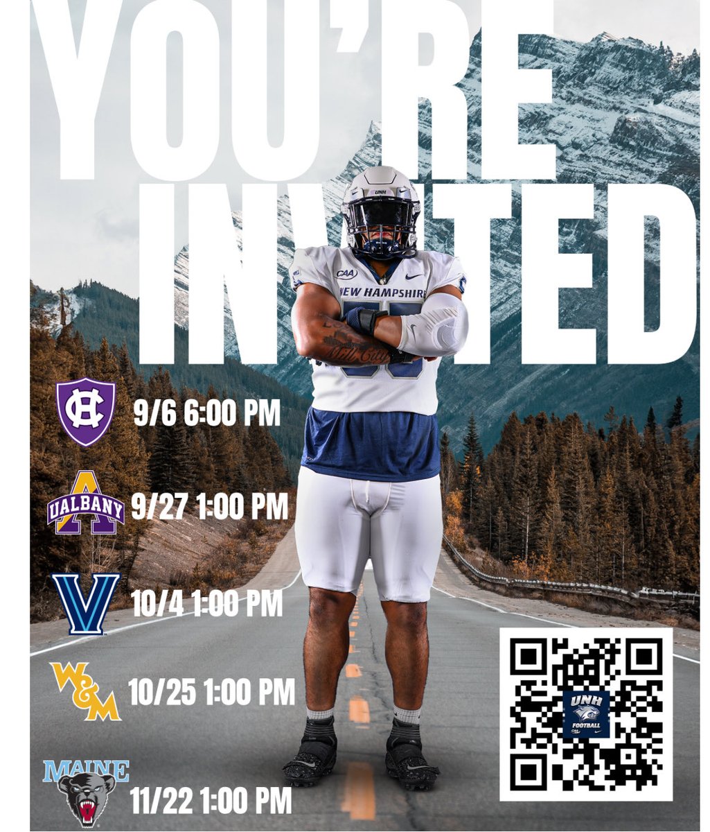 I’ll be there October 4 thank you for the invite. <a href="/603Recruiting/">New Hampshire Football Recruiting</a> <a href="/Coach_Hewitt86/">Matt Hewitt</a> <a href="/BigBody_Nas8/">Nasir Gaines</a>