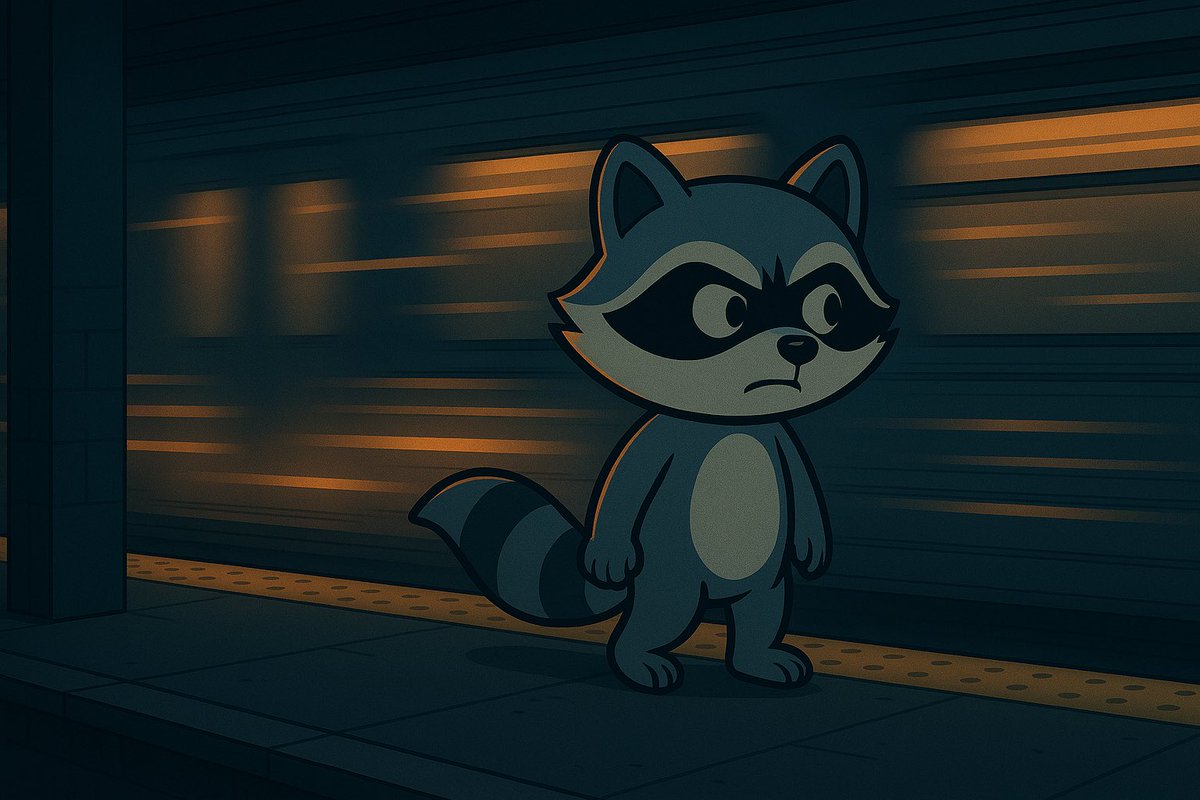 TheCoonOnSol's tweet photo. Waiting for a train that never slows down.

$COON https://t.co/orblc1SKTI