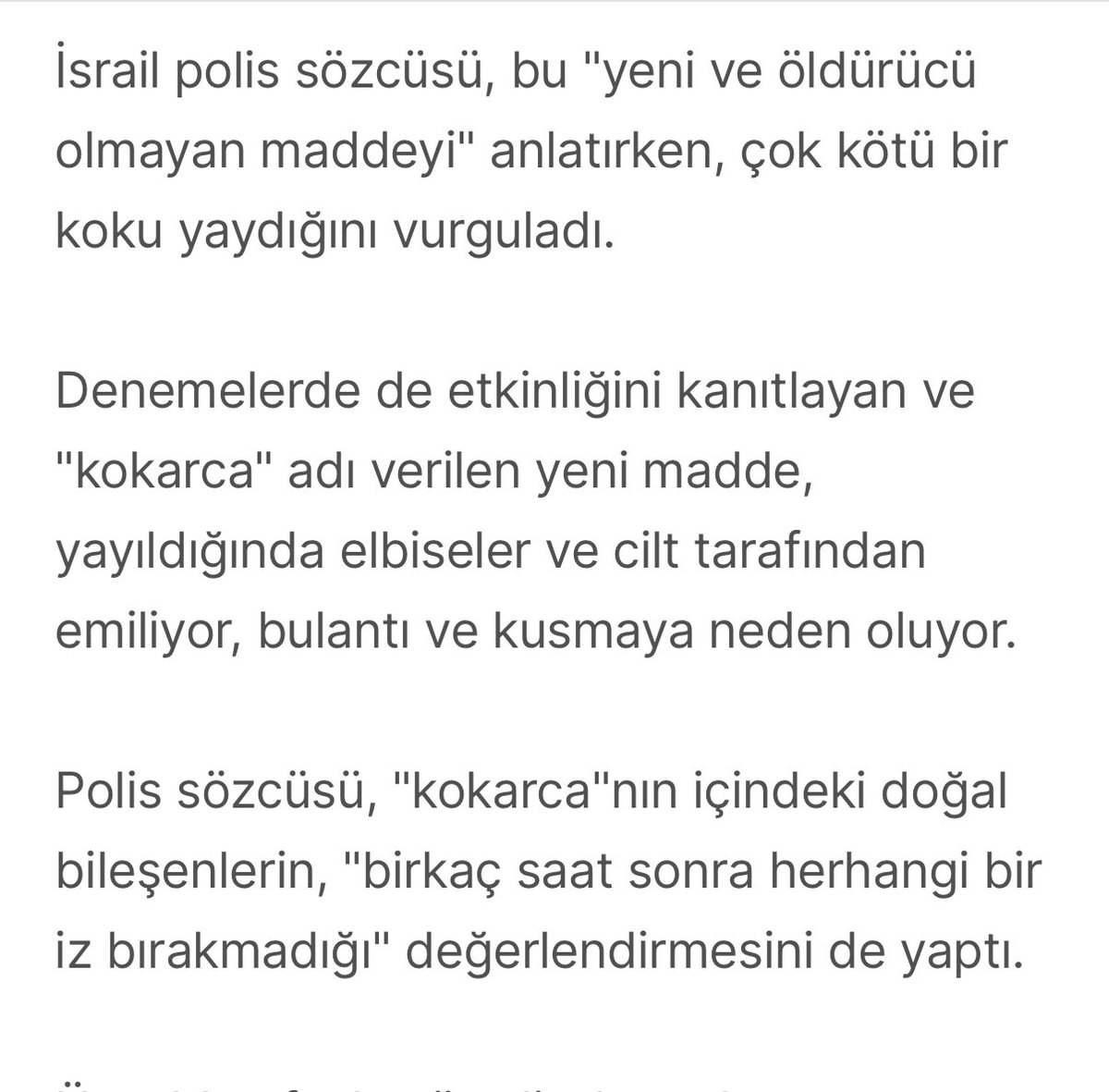sametdgn1's tweet photo. Gemiye kokarca suyu sıkıyorlar. İlk bunu 2008’de Filistinliler üzerinde denemişlerdi. https://t.co/oqgmAyBJOI