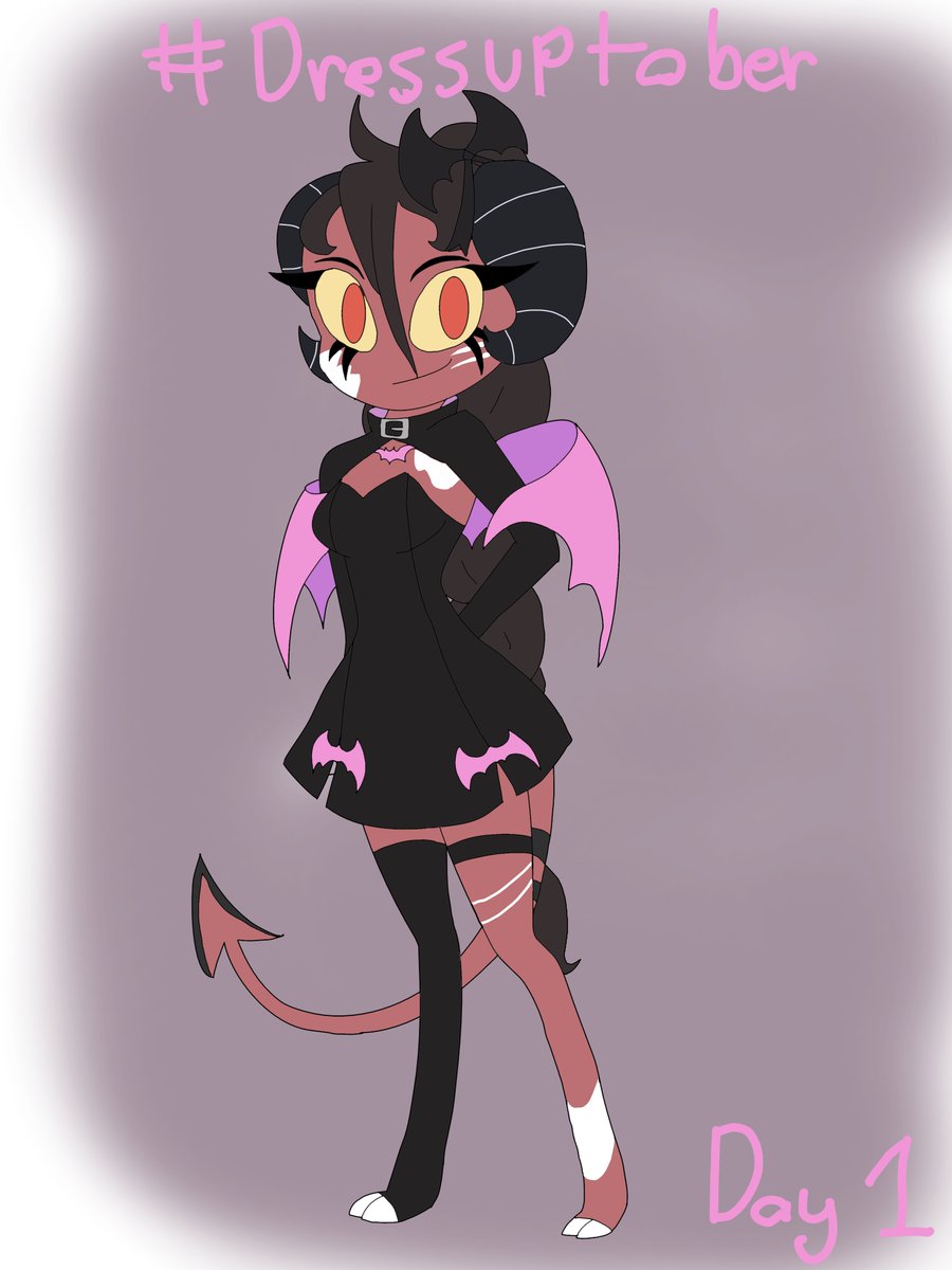 NekoOtakuLuv's tweet photo. #DressupTober My oc Nyx will be playing dress up all month WOOO
#HelluvaBoss #oc #impoc https://t.co/8SqVoERulo