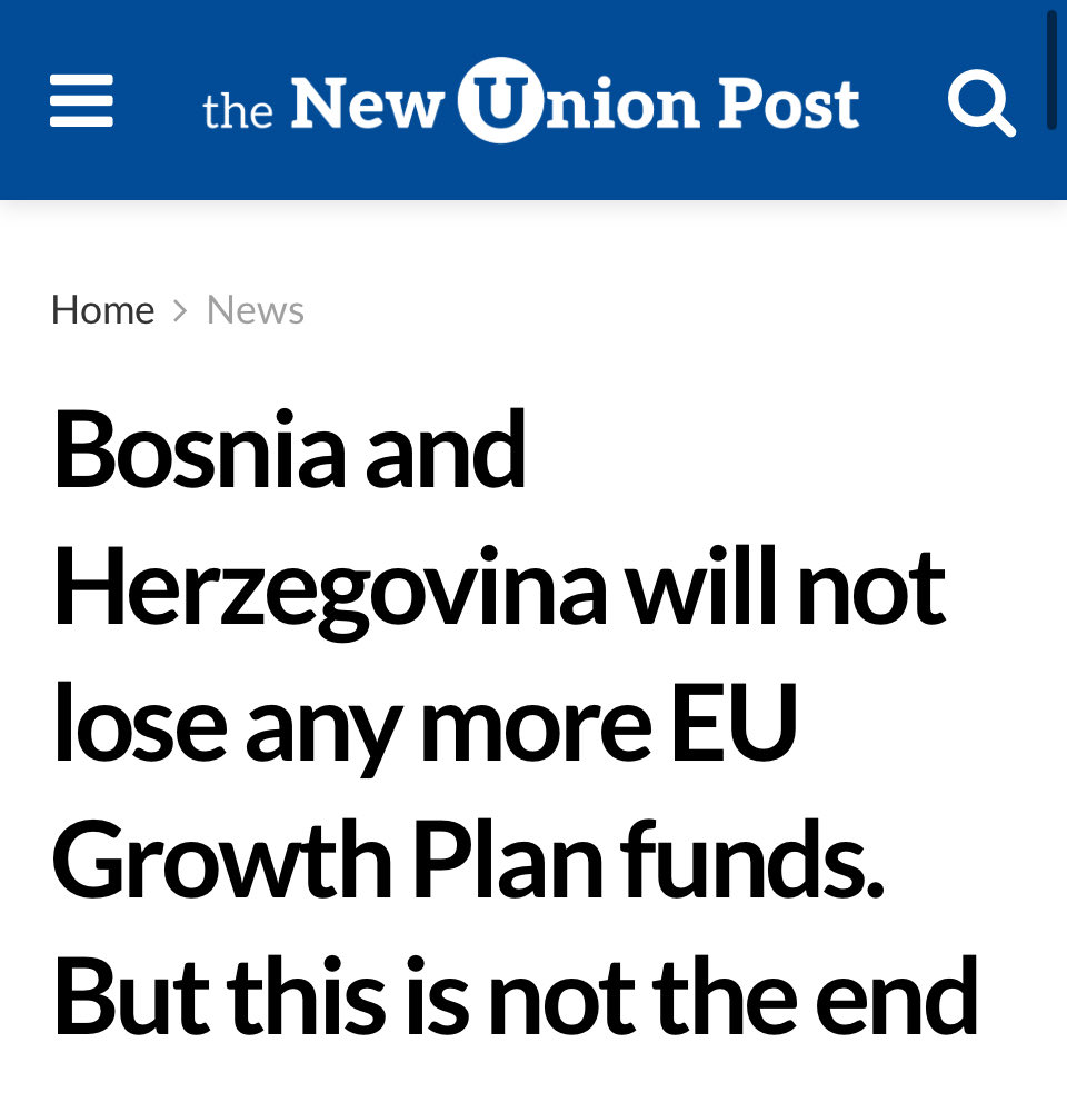 The 🇪🇺 path of 🇧🇦 is not unfolding in a vacuum. It is shaped by the political struggle around Milorad #Dodik, former RS president, sentenced by 🇧🇦 judiciary for defying HR #Schmidt. With all eyes on Washington (&amp; Moscow), the EU process has been sidelined.

For the <a href="/newunionpost/">The New Union Post</a>