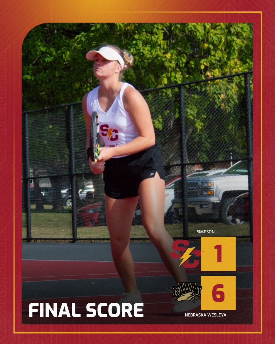 Your Storm battled but came up short to Nebraska Wesleyan to open a three homestand this week.

We are back in action this Friday at 4:00 pm taking on Dubuque.

📰 linktr.ee/simpsontennis

#rollriversWTN