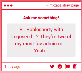 MxZapz's tweet photo. "R...Robloshorty with Legoseed...? They're two of my most fav admin rn.... Yeah..." -> ive seen a bit of robloshorty tbh.. i support this go women #admintwt #robloshorty #legoseed
https://t.co/NJoG2iGYt8 https://t.co/0MVpt1D9dU