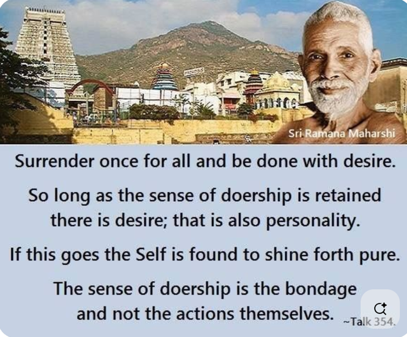 _anandaonly's tweet photo. Surrender doership https://t.co/71glCE63ke