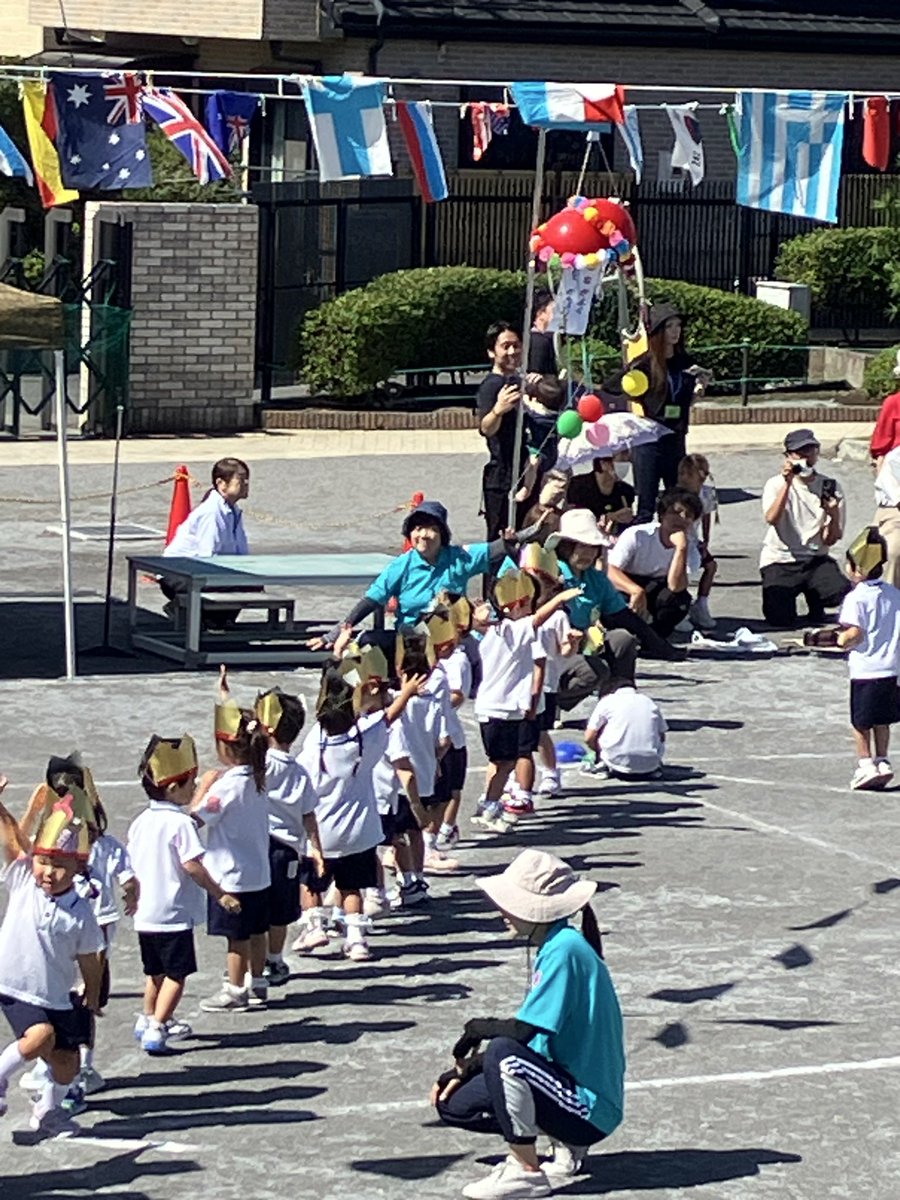 ishiyou's tweet photo. 年少学年のパフォーマンスは、おゆうぎ『Good Luck!』です。　#運動会 #こども園 #年少学年 https://t.co/87hEYovebv
