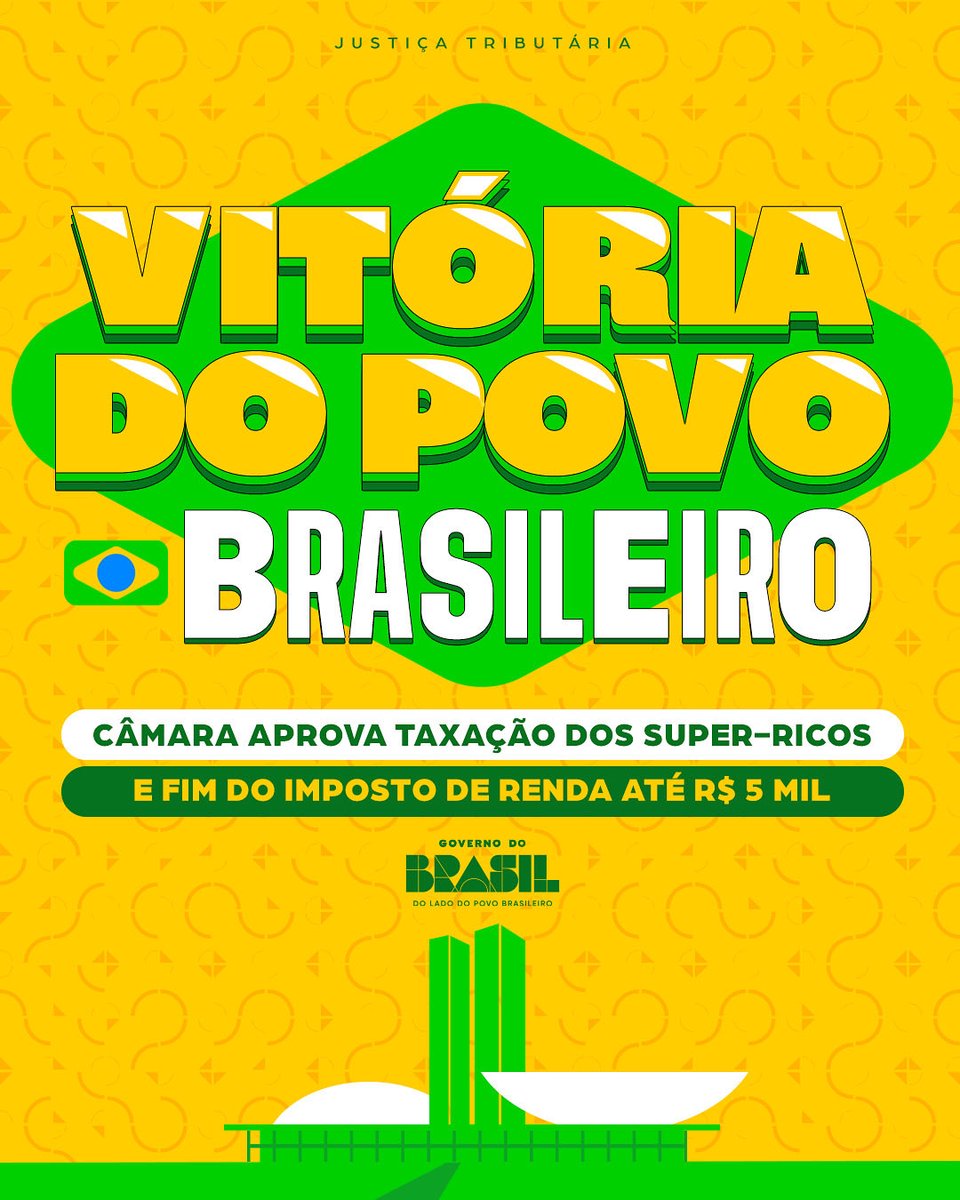 Aprovado, ISENÇÃO DO IR ATÉ 5.000
VITÓRIA DO <a href="/LulaOficial/">Lula</a> e do TRABALHADOR BRASILEIRO.