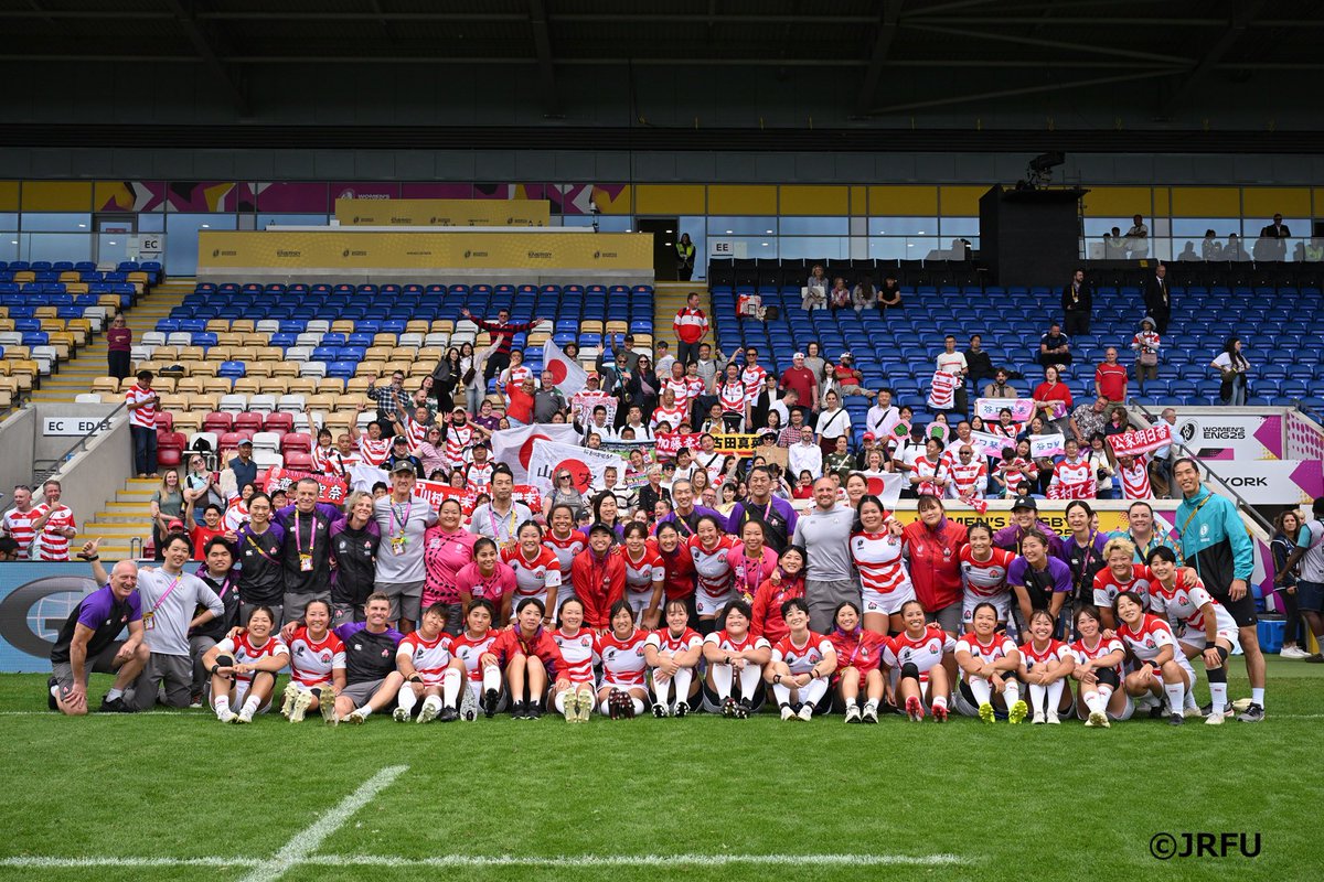 studio_NO8_'s tweet photo. 【番組連動】ラグビータイム
🕰️10月2日(木)午前11時台前半

🏉女子ラグビーワールドカップ 2025イングランド大会
📅2025年9月7日
プール戦第3戦🇪🇸スペイン代表戦後コメント

🖊️🇯🇵レスリー•マッケンジー ヘッドコーチ
🖊️🇯🇵長田いろはキャプテン

#エフエムたちかわ
#鵜飼社長
#ラグスタ https://t.co/KuUWNVfetu