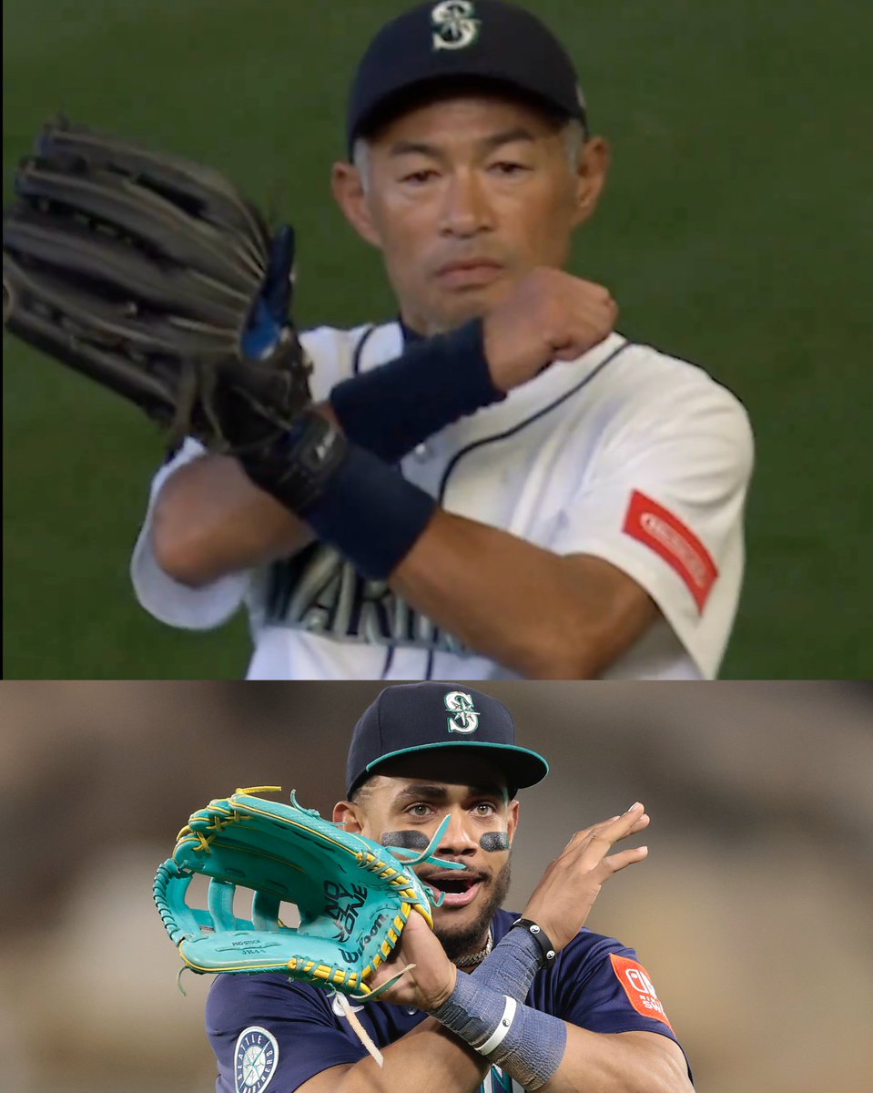 Ichiro Suzuki played in the <a href="/Mariners/">Seattle Mariners - y</a> split-squad scrimmage and did Julio Rodríguez's signature celebration!