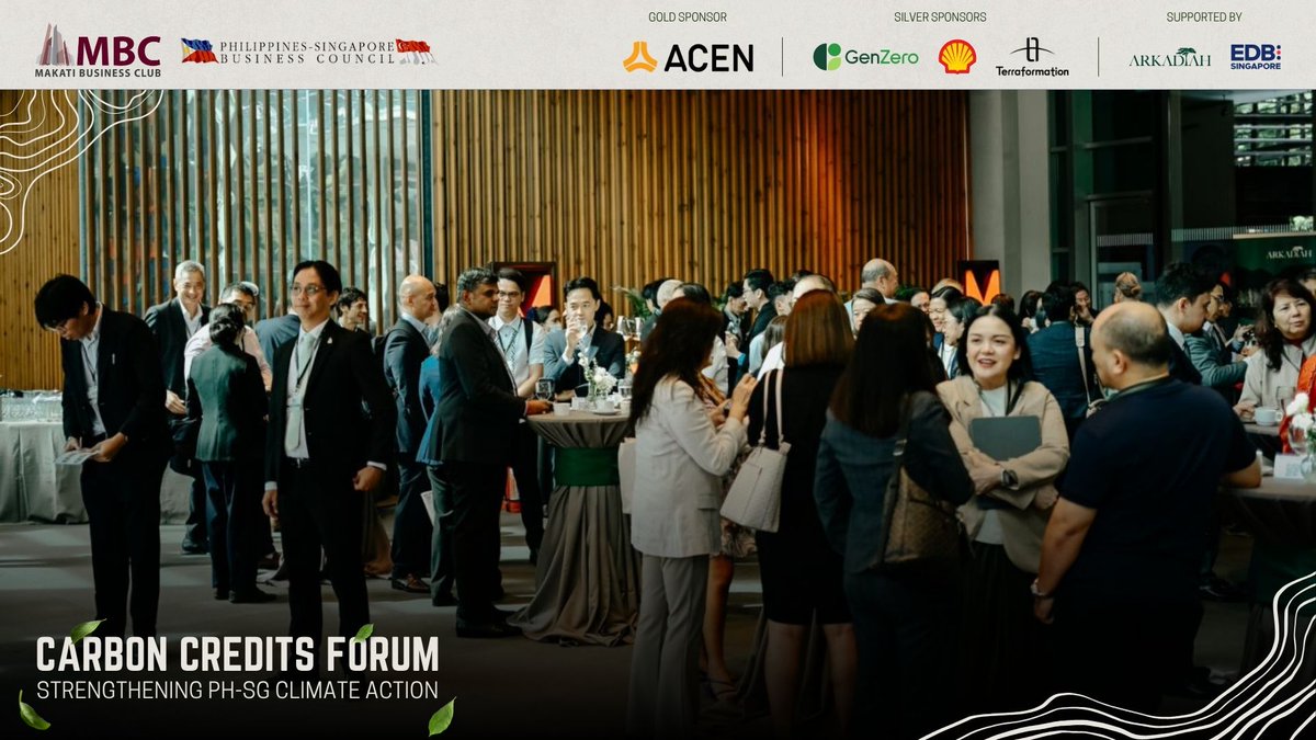 AT THE MOMENT: Over 200 attendees are present at the High-Level Forum on Carbon Credits: Strengthening Philippine-Singapore Collaboration for Climate Action. 

#MBC  #MBCCarbonCreditsForum #PHSGClimateAction #carbonmarkets #SGPHCarbonCredits