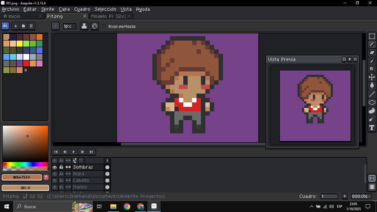 SrAmandiStream's tweet photo. Very very very small, but i am very happy with how it turned out 🥹🥹

#Pixel #PixelArt #Aseprite https://t.co/TW1PzTIB9f