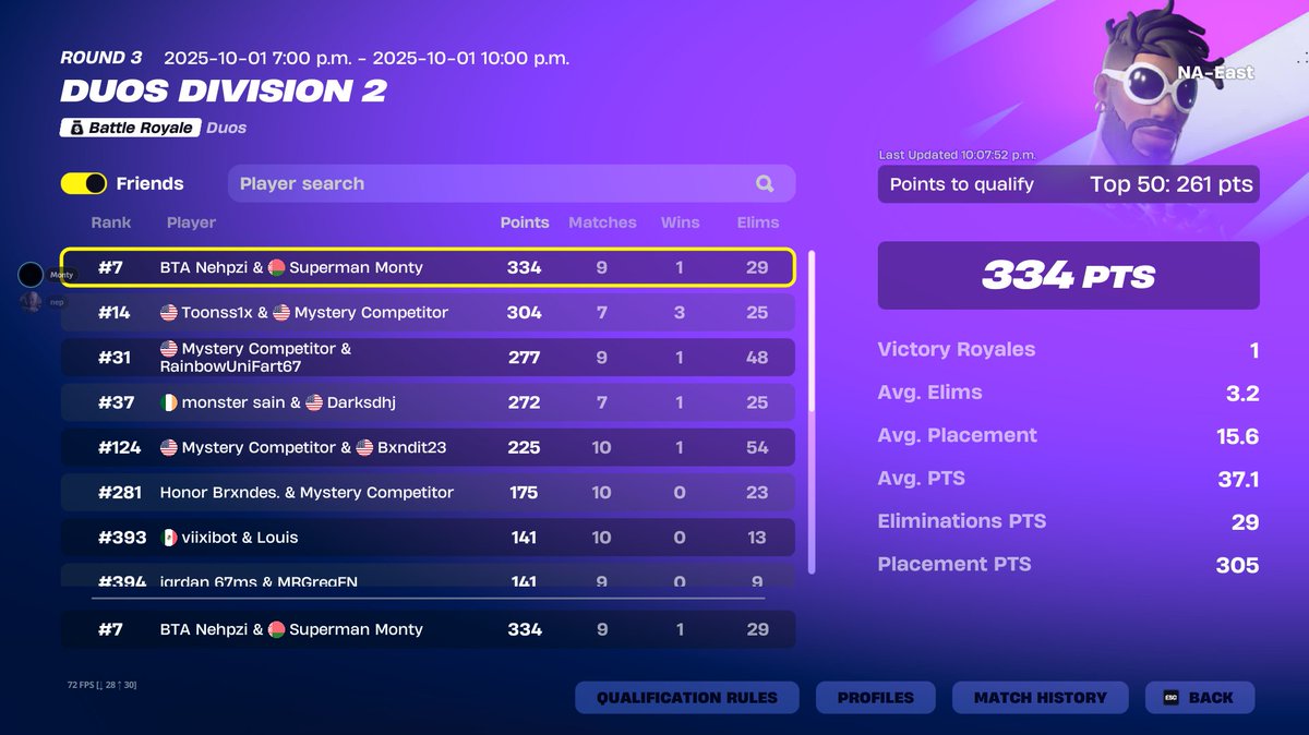 qualed d1 first week with new duo <a href="/MontywydYT/">Montyfv</a>