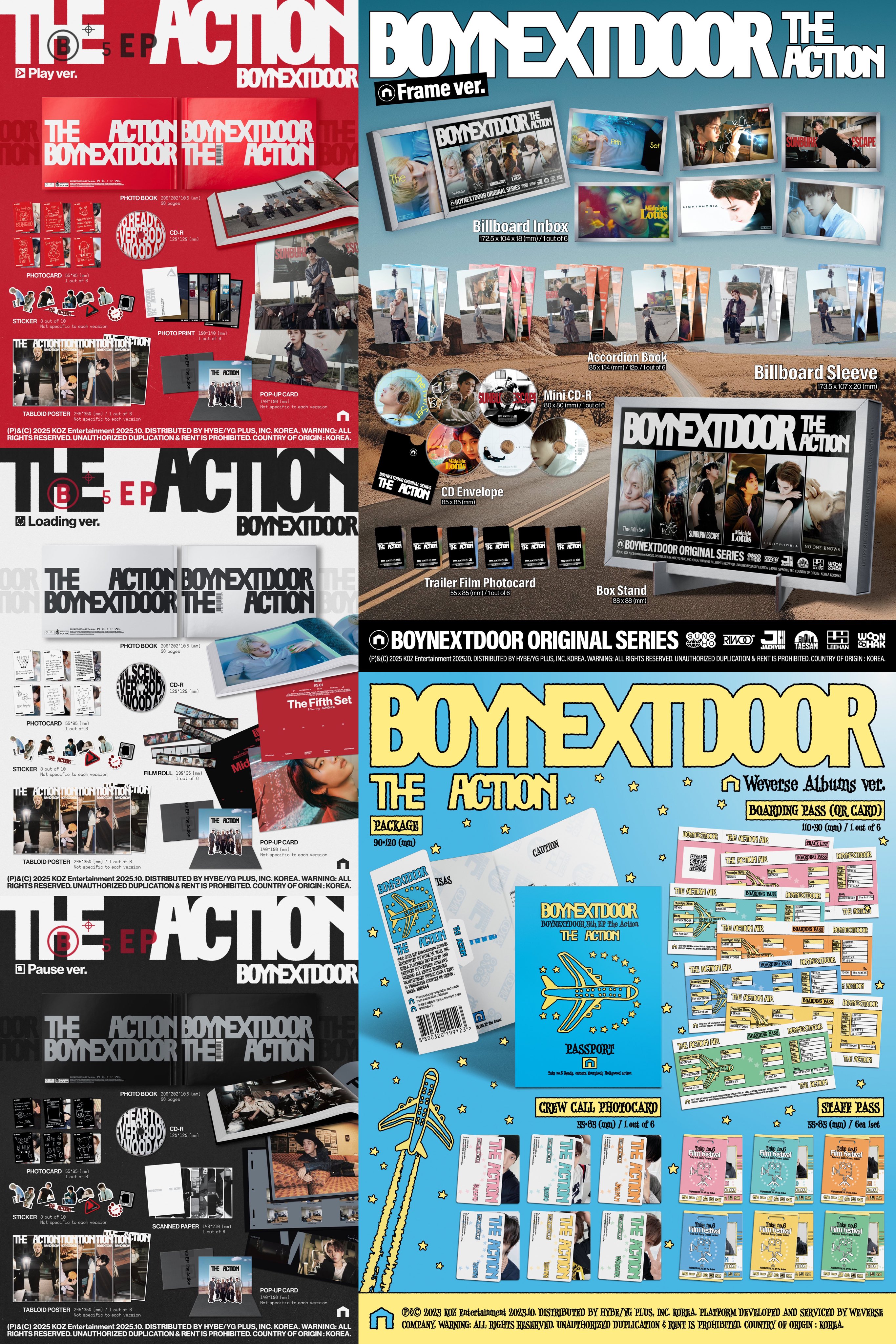 BOYNEXTDOOR 『The Action』ストア購入特典トレカコンプリート