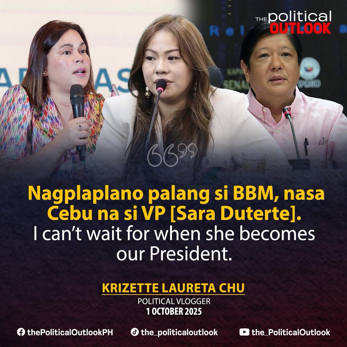 Yan si Vp Sara, our next President! aksyon agad gaya ng ama nya👊🏽💚