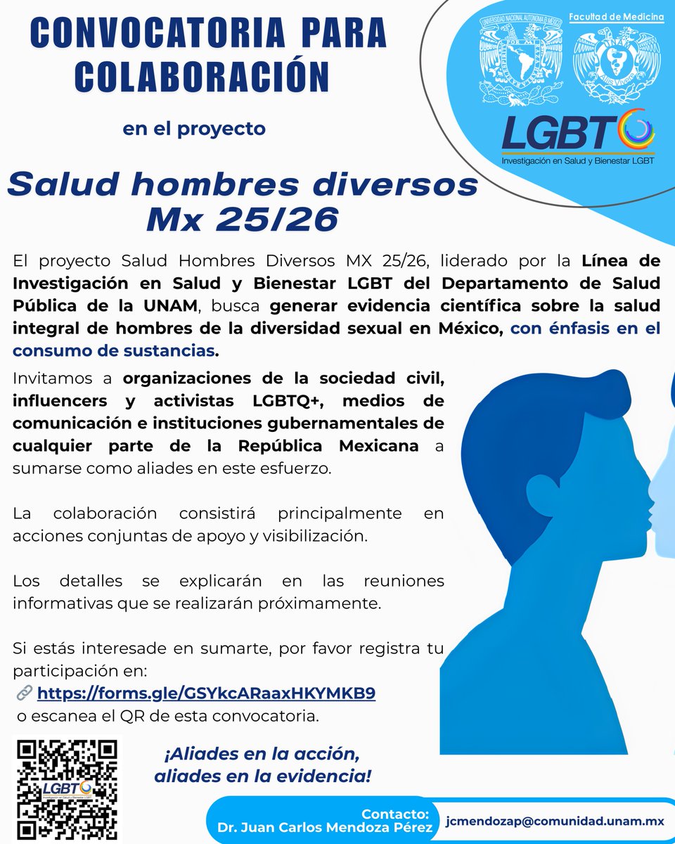 Investigación en Salud y Bienestar LGBT, UNAM tweet media