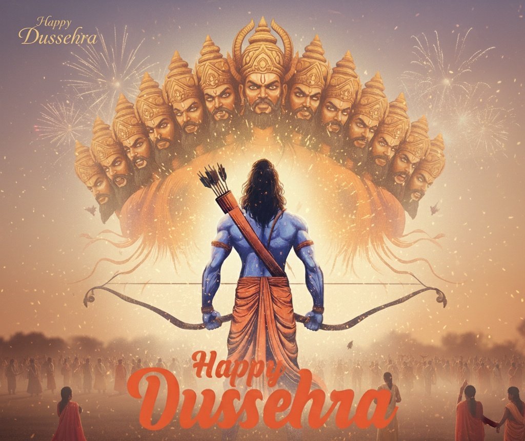 #विजयादशमी
बुराई पर अच्छाई और अधर्म पर धर्म की विजय के महापर्व विजयादशमी की हार्दिक शुभकामनाएं बधाई सभी साथियों को!

#विजयादशमी #HappyDussehra
#Vijayadashami2025