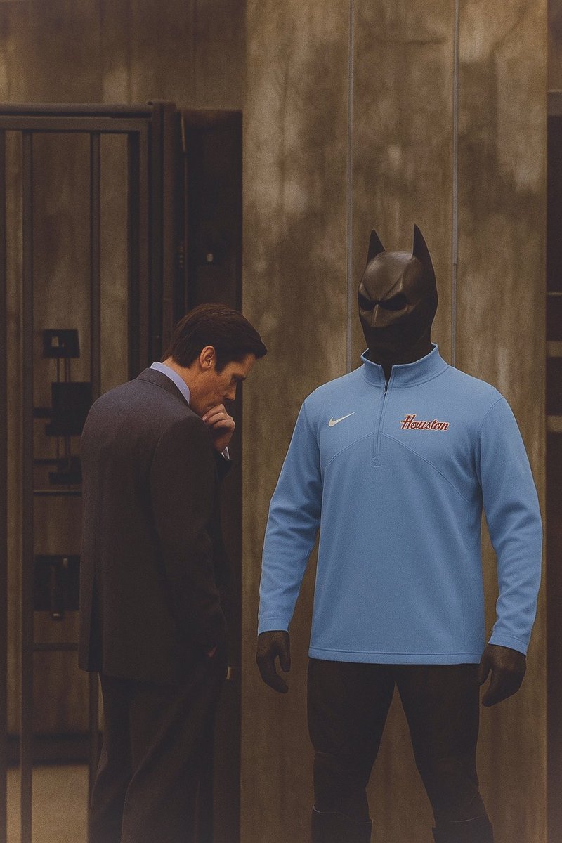 How I’m looking at my Houston Blue merch in the closet ahead of this weekend.