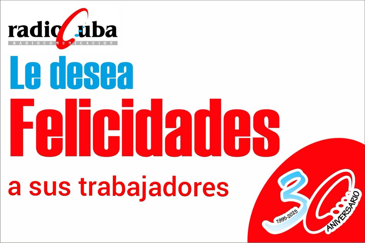 nipeptstgo's tweet image. Muchas felicidades los trabajadores de Radiocuba en su 30 aniversario, el merecido reconocimiento por garantizar la trasmisión de radio y televisión los 365 días del año.
#VamosPorMás 
#TransporteCuba 
#eptstgo 
#SantiagodeCuba
