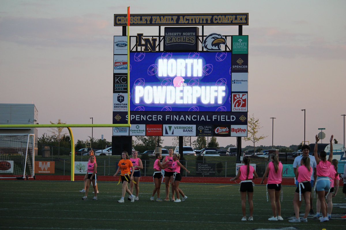 LNHSFlagFB's tweet photo. Homecoming Powderpuff 2025
We had a few girls from our team representing! 🦅
#LibertyNorth #WarEagle #LNHS https://t.co/mvMFA1GS1l