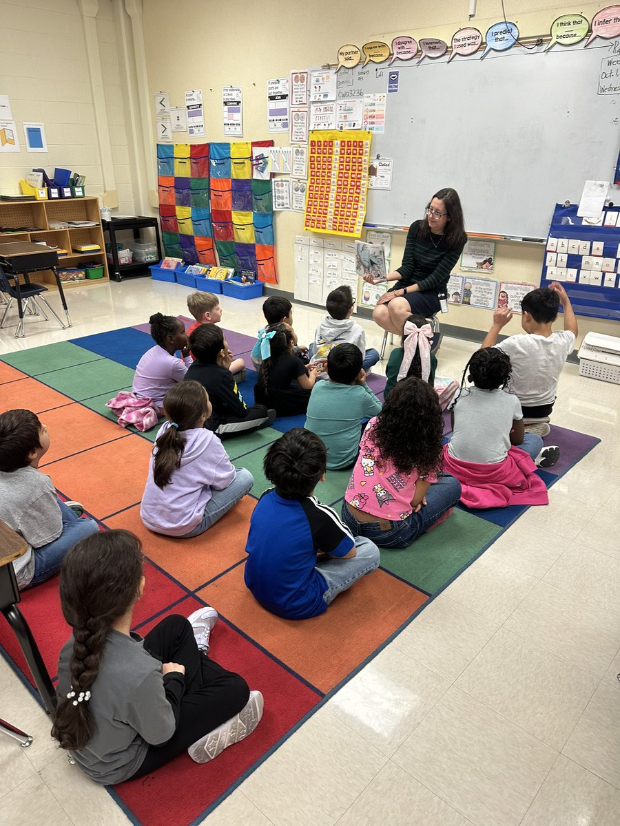 Our firsties were learning about sequence of events and story retelling today!  I sure hope I don’t get eaten by a Hippo like the teacher in their story!
<a href="/NISDOtt/">Ott Elementary</a>  <a href="/PrincipalBueno/">Madeline Bueno</a>