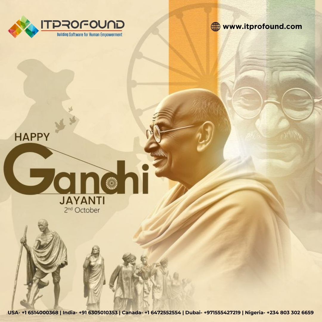 ITProFound_'s tweet image. 🌿✨ Honoring the Father of the Nation – Mahatma Gandhi ✨🌿

On this Gandhi Jayanti, let us remember the values of truth, non-violence, and peace that Mahatma Gandhi stood for. 🙏
His timeless teachings inspire us to build a world filled with harmony, compassion, and justice.