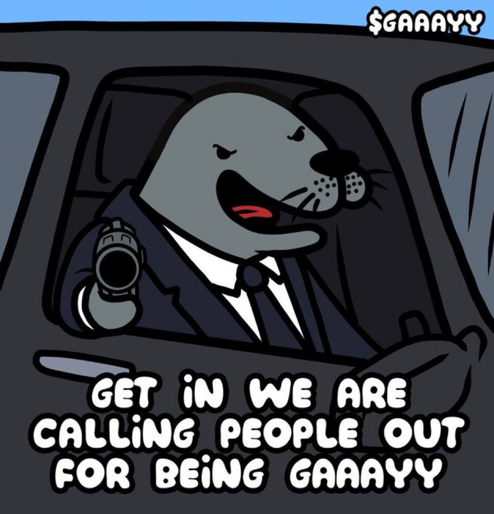 1Homophobicseal's tweet image. Market is getting hot, but the trenches are as $GAAAYY as ever. Homophobic seal team 6 needs you now more than ever 🤝